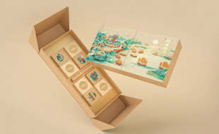 以海上丝绸之路为灵感的国风创意月饼礼盒-樱美包装