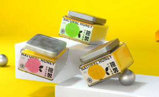 夸张抽象形象设计的有营养价值的产品包装盒设计-樱美包装