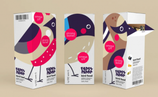 有创意的鸟类饲料产品包装盒结构设计-樱美包装