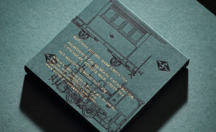 日本巧克力与复古火车合作的产品包装盒设计-樱美包装