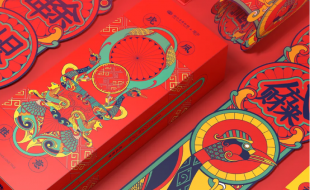 博物馆联名的荆楚文化魅力的创意新年礼盒设计-樱美包装
