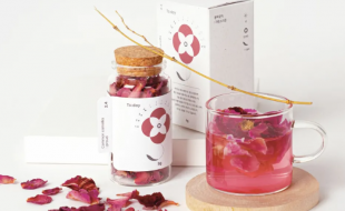 简约时尚的花茶插画茶叶包装盒设计-樱美包装