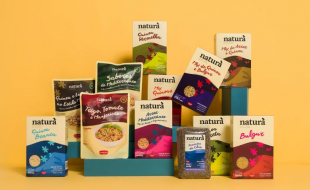 食品包装盒用抽象的插画形式来表现自然与健康-樱美包装