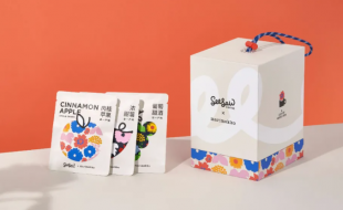 跨年联名的浪漫“花市”主题咖啡产品包装盒设计-樱美包装