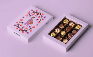 与传统文化结合的插画类巧克力产品包装盒设计-樱美包装