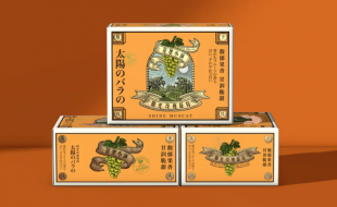 复古的新年葡萄产品包装盒设计-樱美包装 复古的新年葡萄产品包装盒设计-樱美包装