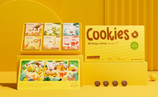 温馨又有童趣的动物主题的饼干食品包装盒-樱美包装