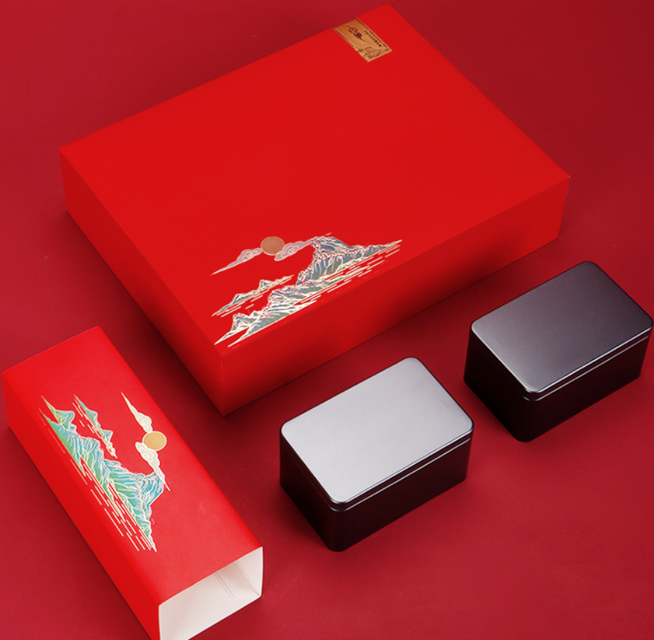 “茶叶+红酒”礼盒