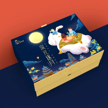 月兔创意月饼礼盒