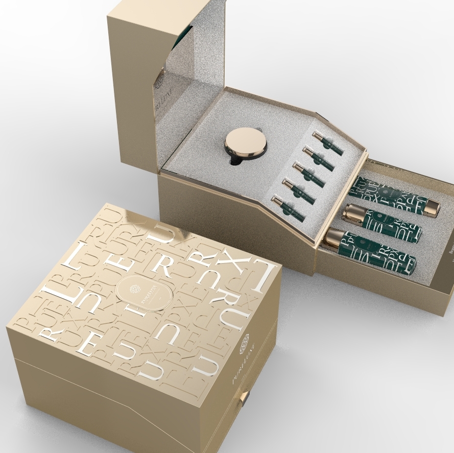 金色奢华化妆品包装盒