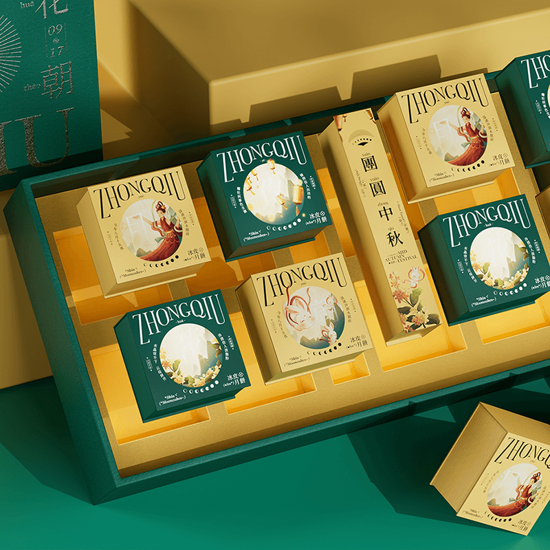 立体窗花创意月饼礼盒