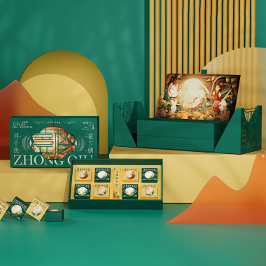 立体窗花创意月饼礼盒