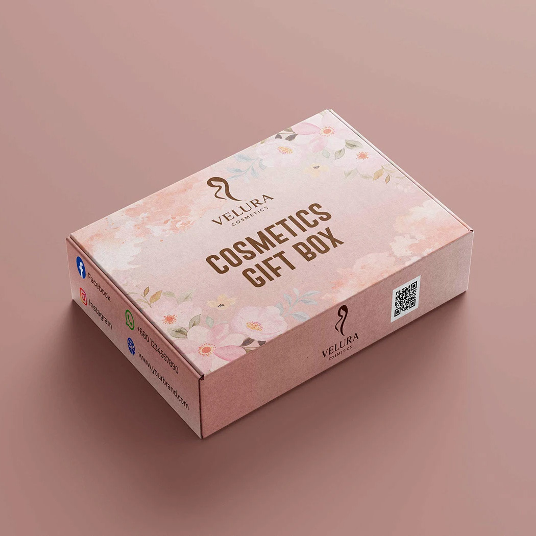 粉色化妆品包装盒